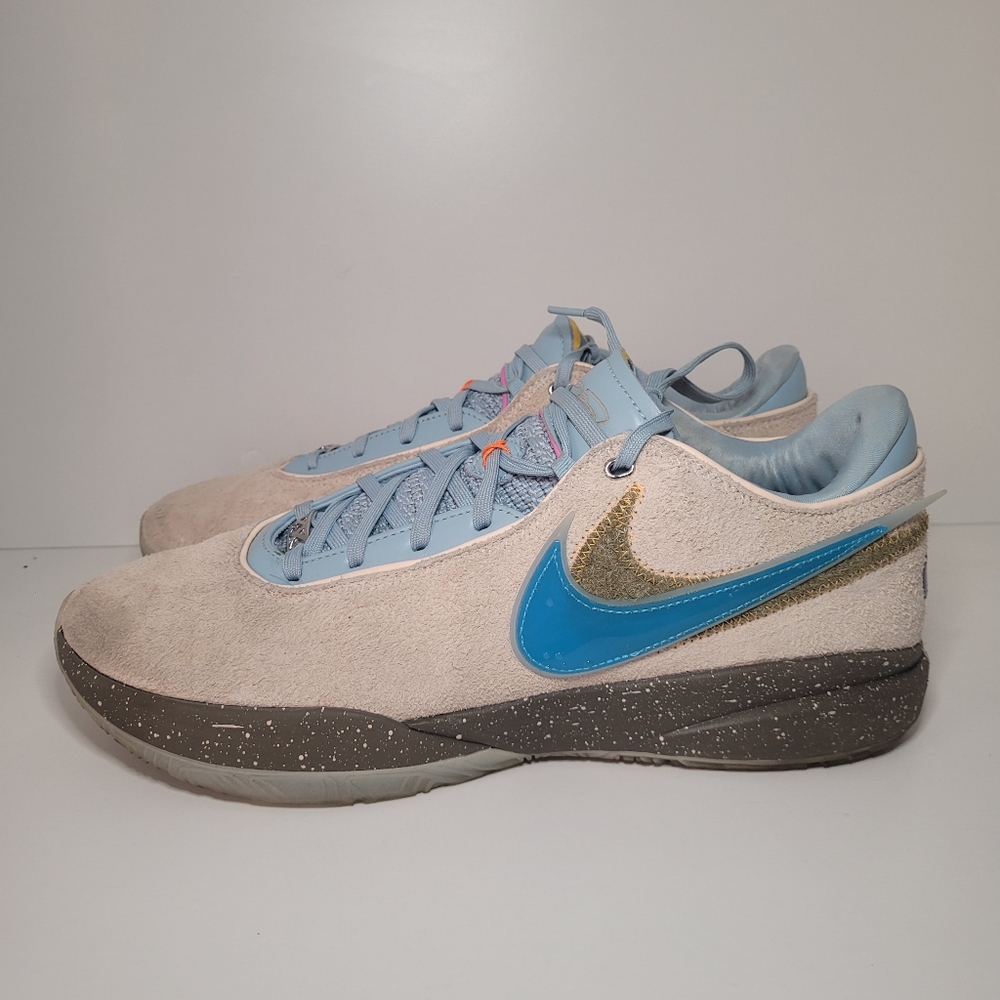 Nike LeBron 20 UNKNWN Message In A Bottle Basketball Sneaker DV9090-801 Size 14